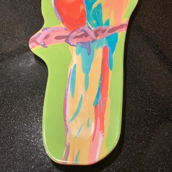 Colorful Tropical Parrot Melamine Decorative Serving Tray Platter Party Decor - Picture 5 of 5